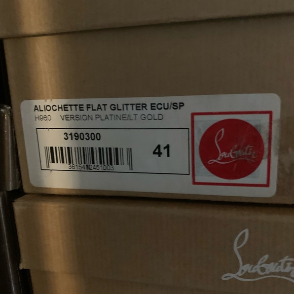 COPY - Aliochette spiked  glittter flats- Christian Louboutin - Picture 5 of 9